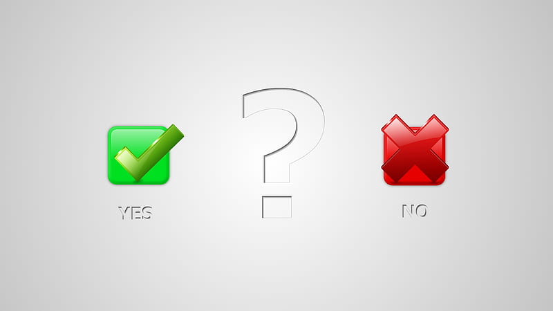 Yes Or No, ask, red, no, sun, yes, support, gimp, 3ds, green, question, dunno, art, animated, dont know, abstract, gloss, glass, answer, hop, maybe, HD wallpaper