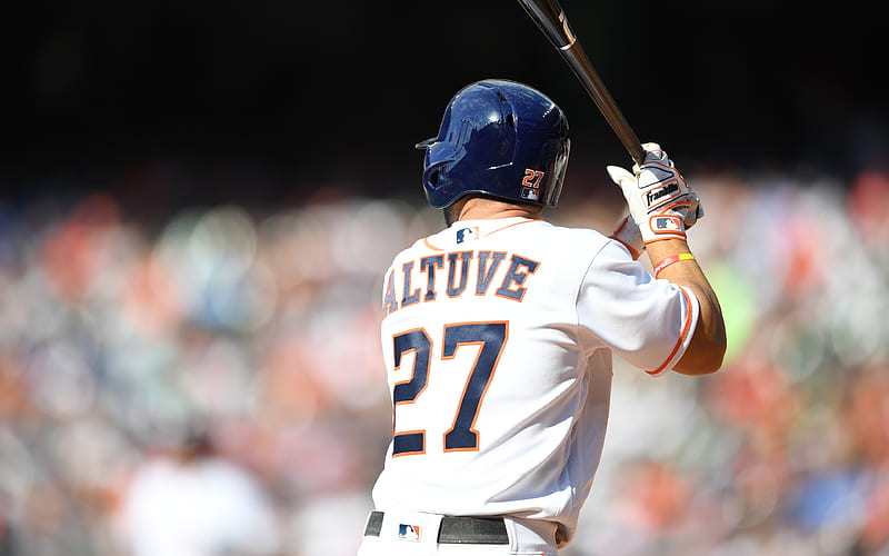 Jose Altuve baseball, Houston Astros, MLB, baseman, Major League Baseball, HD wallpaper