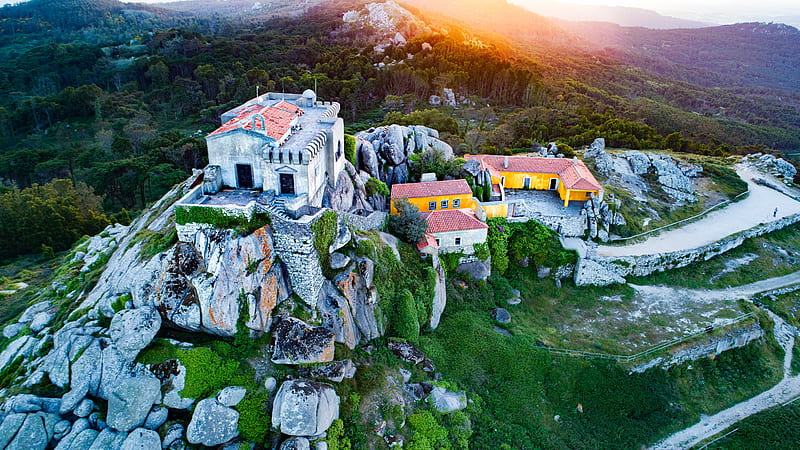 Man Made, Sintra, Mountain, Nature, Portugal, Ruin, HD wallpaper