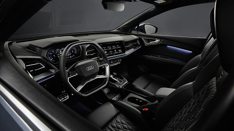 Audi Q4 50 e-tron S line 2021 Interior, HD wallpaper