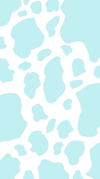 cow print, prints, blue, animal, simple, aesthrtic, HD phone wallpaper