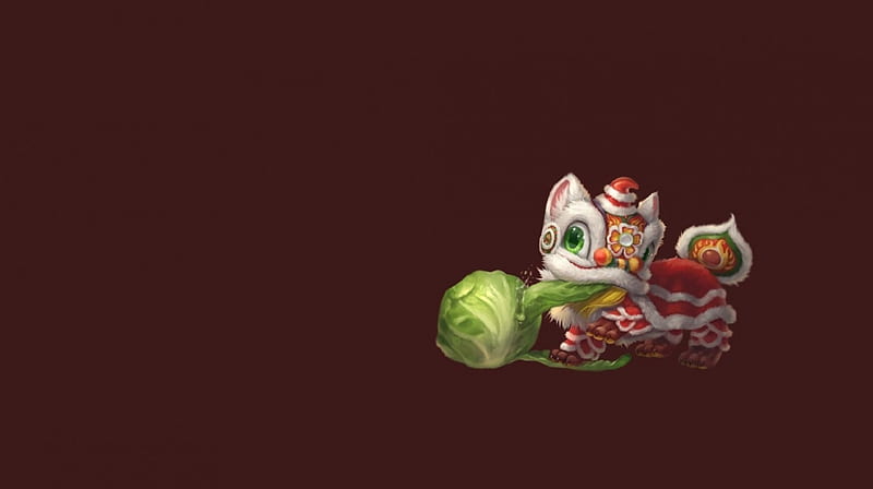 Chinese Dragon, red, dragon, card, cute, cabbage, fantasy, green, cub, child, chinese, white, HD wallpaper