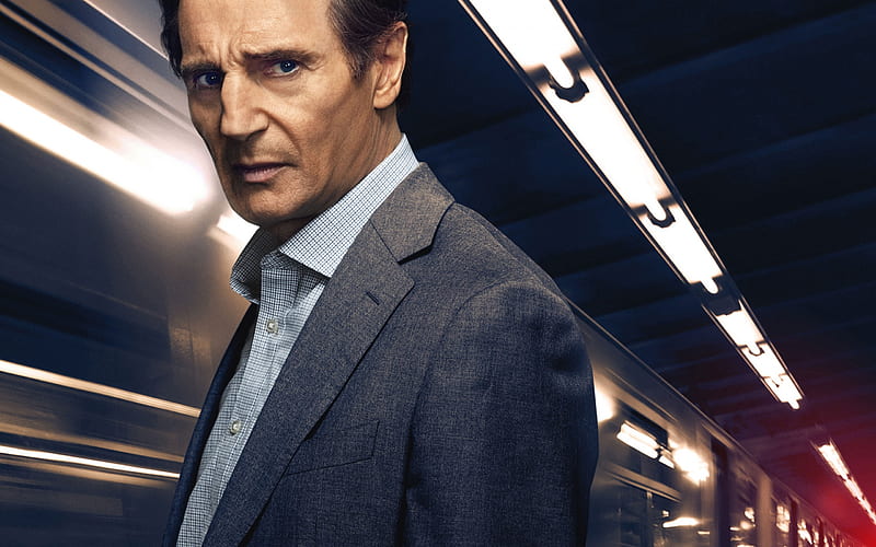 The Commuter, 2018, Liam Neeson, Michael Woolrich, poster, new movies, HD wallpaper
