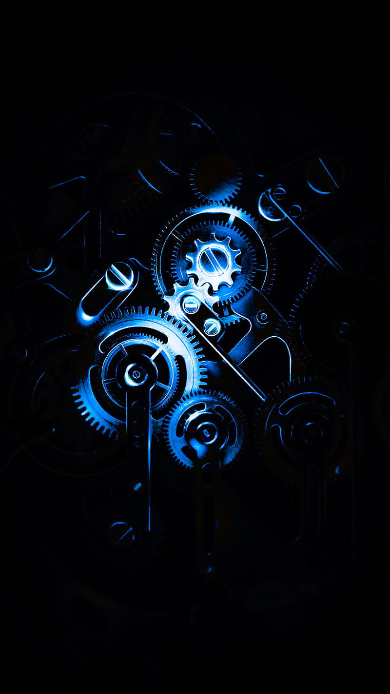Inner clock, blue inner clock, water, HD phone wallpaper