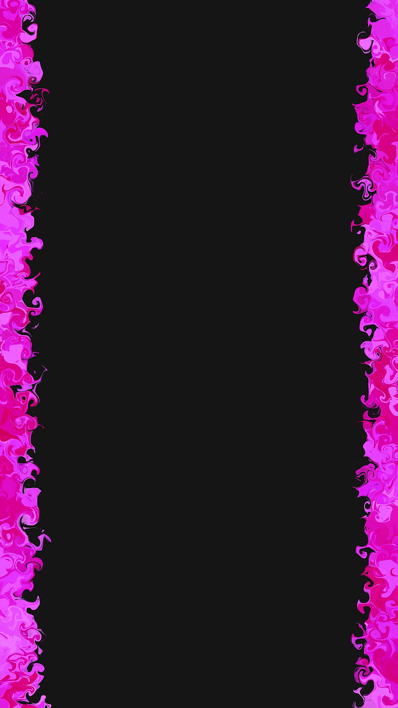 Pink Fire Edges, FMYury, Pink, abstract, black, brushes, color, colorful, colors, edges, element, fire, gradient, layers, left, purple, right, sides, violet, HD phone wallpaper