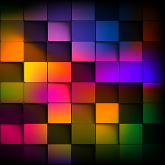 Cubes Pattern, cubes, pattern, HD phone wallpaper