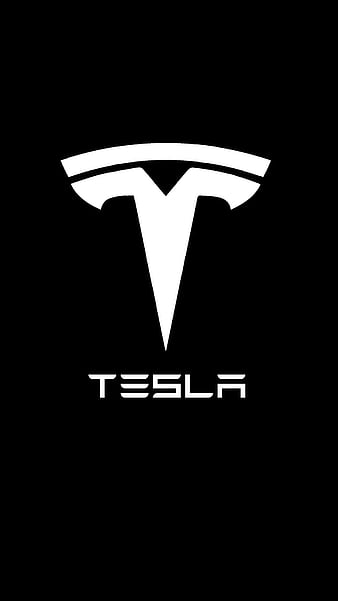 Tesla amoled, black, logo, super amoled, HD phone wallpaper