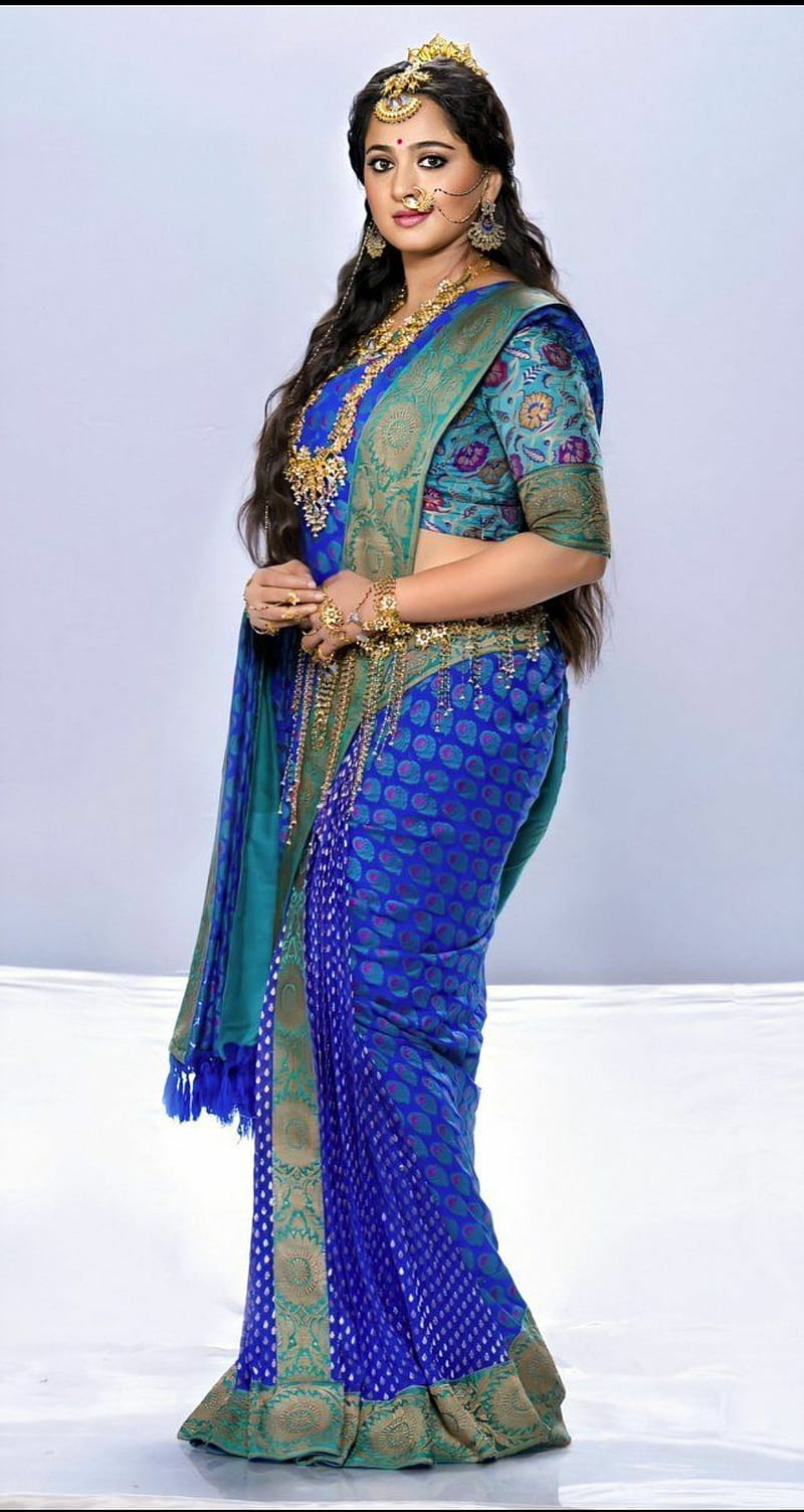 Anushka Shetty Saree Telegraph