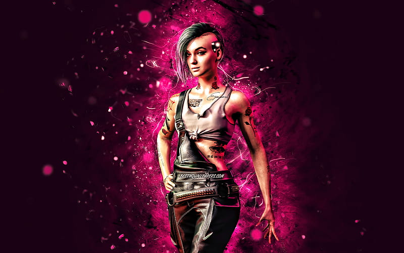 Wallpaper cyberpunk, art, wallpapers, cyberpunk 2077, Judy, Judy Alvarez  for mobile and desktop, section игры, resolution 1920x1080 - download