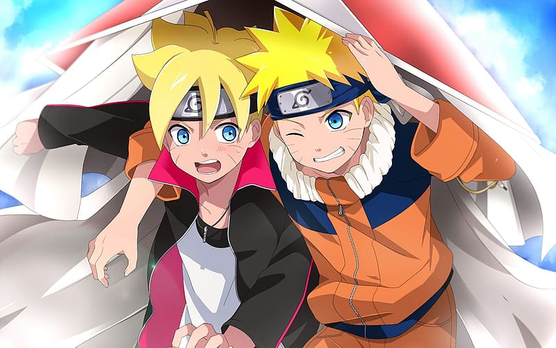 This the cutest picture between naruto and boruto