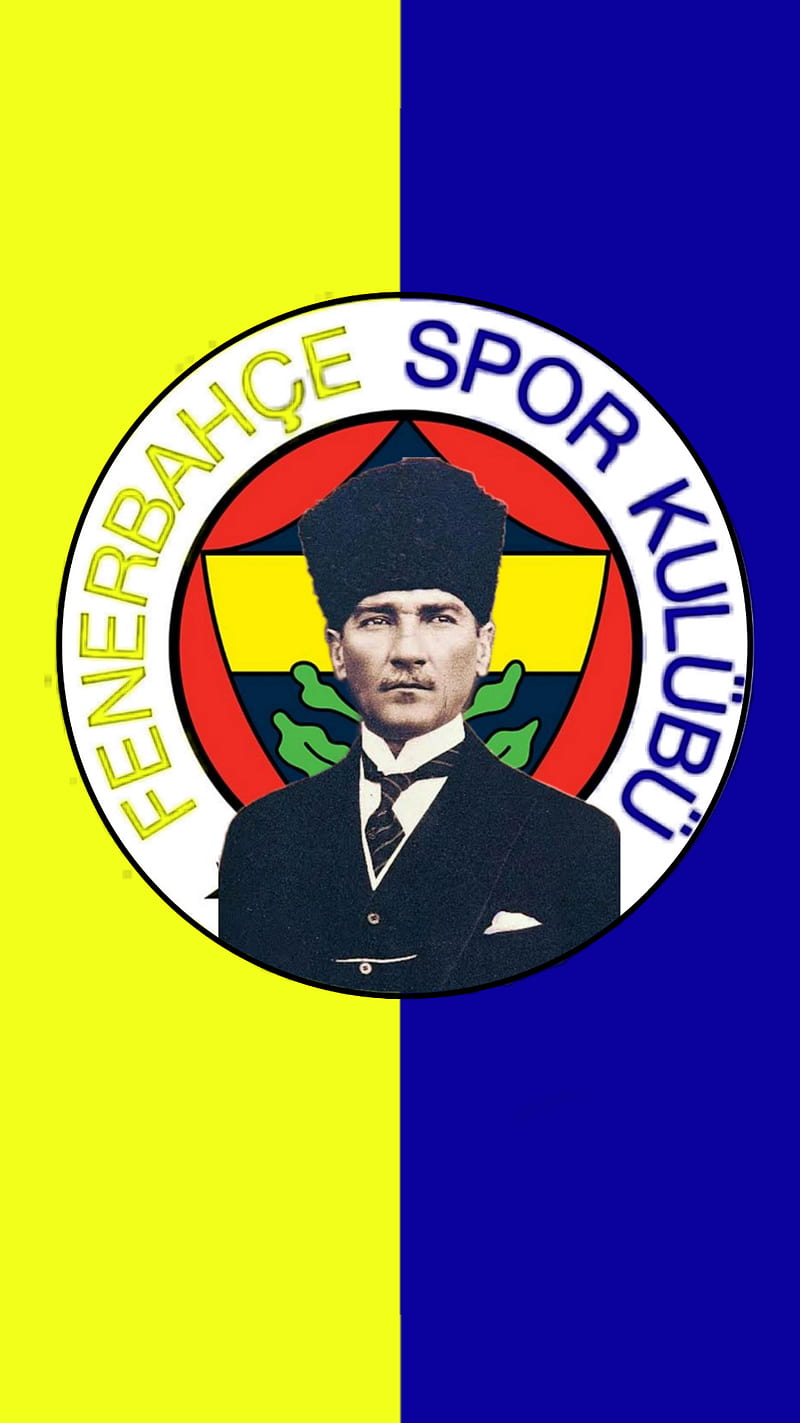 Ataturk Fenerbahce, arma, football, logo, mustafakemalataturk, HD phone wallpaper