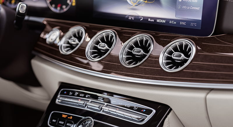 2018 Mercedes-Benz E-Class Coupe - Macchiato Beige / Espresso Brown Leather Interior, Detail , car, HD wallpaper