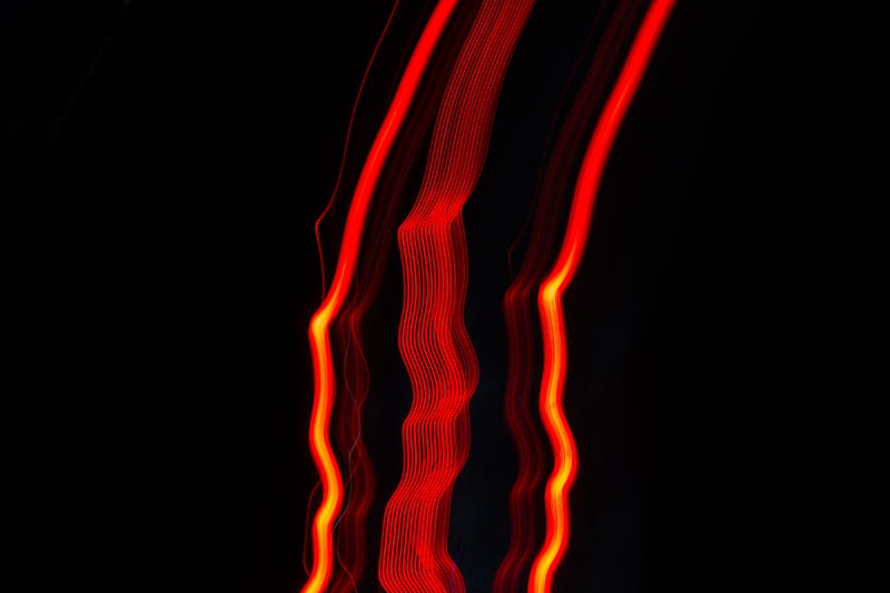 lines, light, red, vibration, abstraction, HD wallpaper