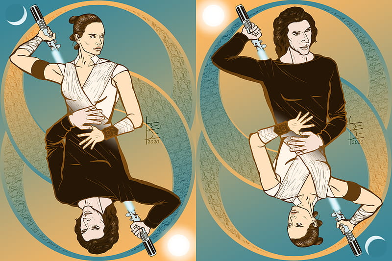 Star Wars Star Wars The Rise Of Skywalker Ben Solo Lightsaber Rey Star Wars Hd Wallpaper