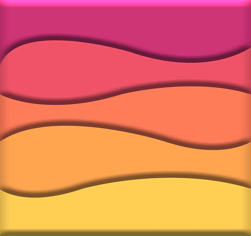 Magenta to Yellow Wave Gradient Beveled, gradient, Magenta, orange, Wavy, Abstract, yellow, Beveled, HD wallpaper