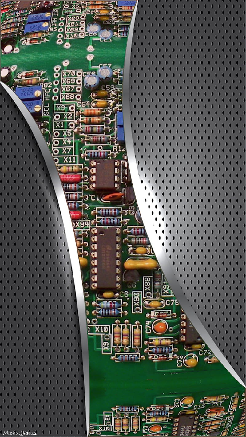 Component Window, circuits, computer, electronics, grill, inside, HD phone wallpaper