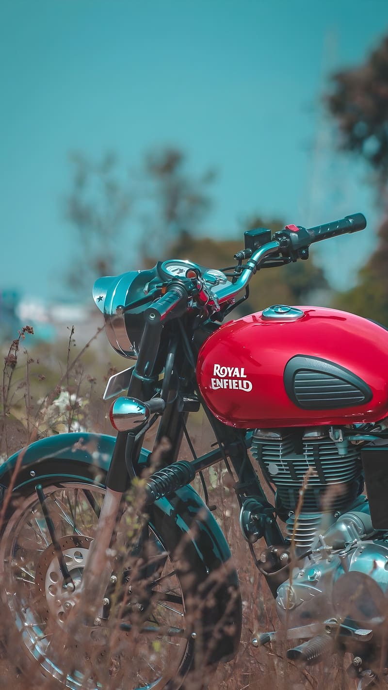 HD royal enfield red wallpapers