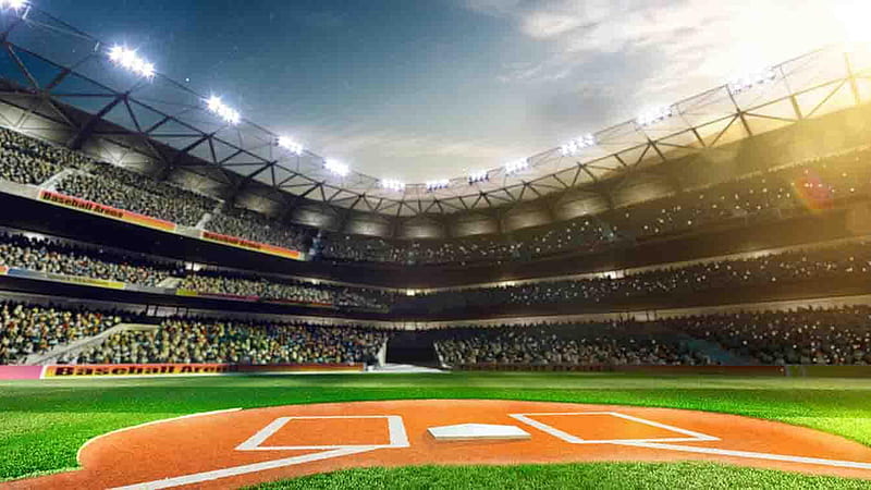 Baseball Stadium During Evening Time Baseball, HD wallpaper