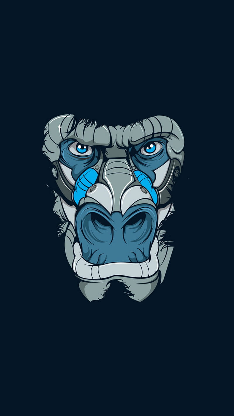 Gorilao da bola azul, foda, gorila, gorilla, gorillaz, kibe, HD phone wallpaper