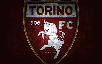 Download imagens O Torino FC, 4k, Italiano de futebol do clube, Serie A,  emblema, logo, textura de couro, Turim, Itália, I…