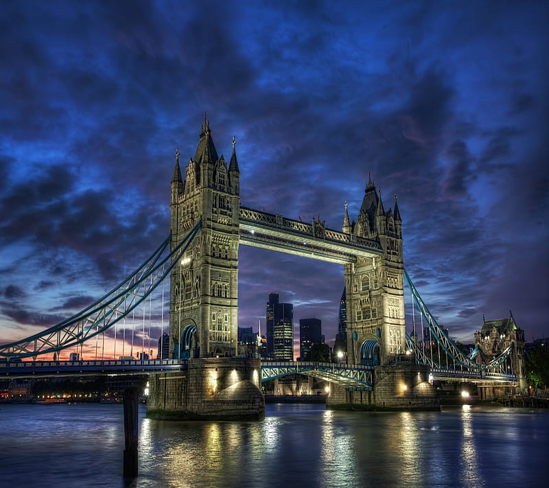 London Bridge, 2012, cool, lights, love, nature, new, night, rocky, scenery, HD wallpaper