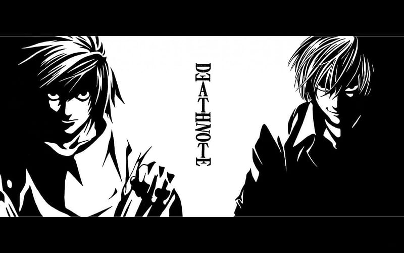 L And Light, Manga, Death Note, Duel, Anime, HD wallpaper