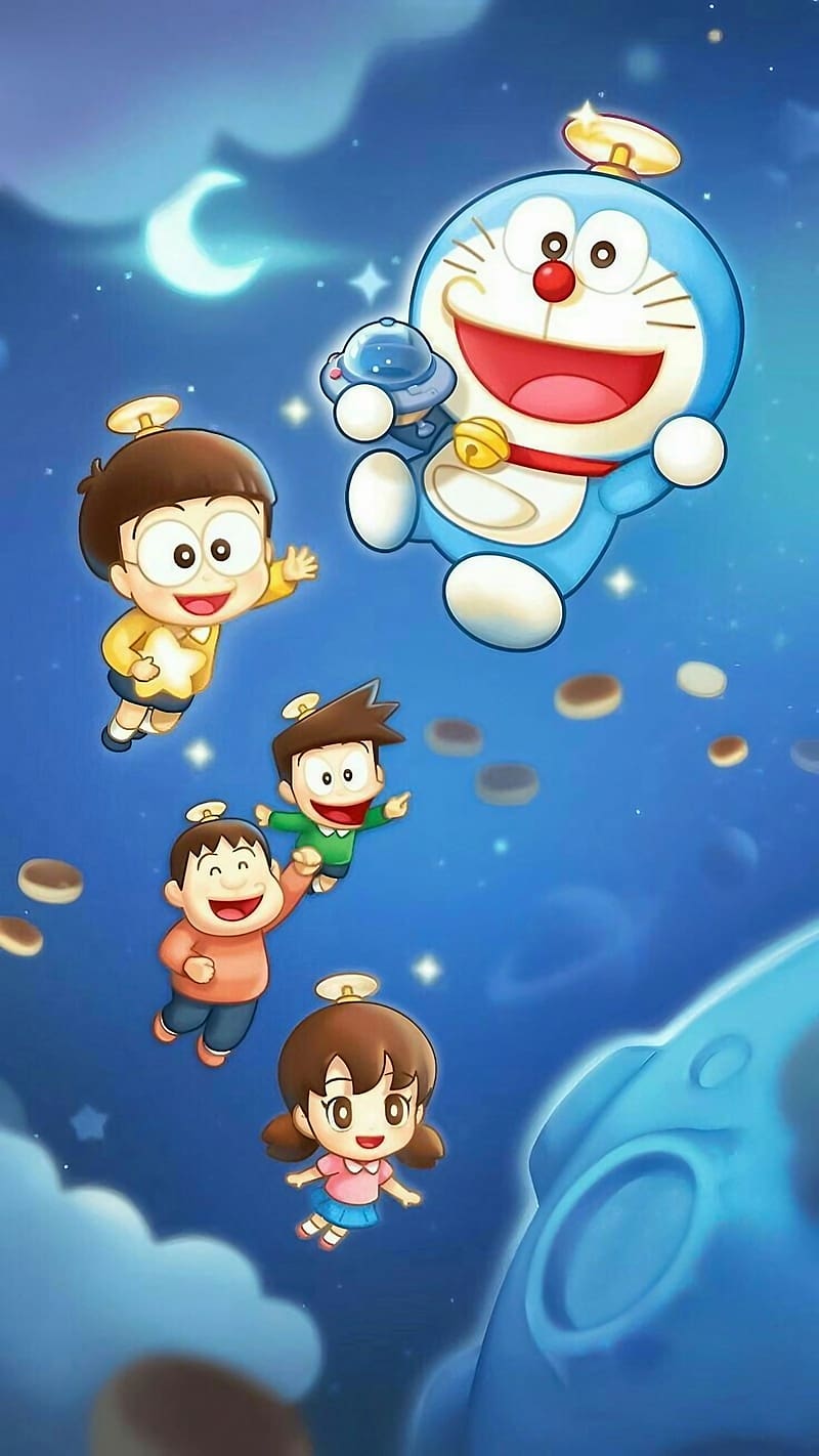 Doraemon New, Cartoon Art, animated, HD phone wallpaper