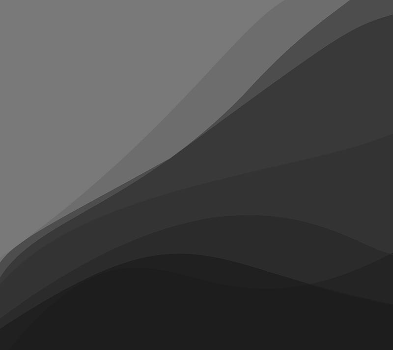 Grey Wave, abstract, black and white, futuristic, xperia, HD wallpaper