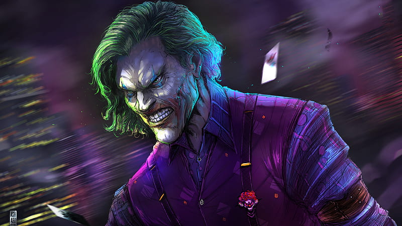 Joker Artwork 2019, joker, superheroes, artwork, artist, behance, digital-art, HD wallpaper