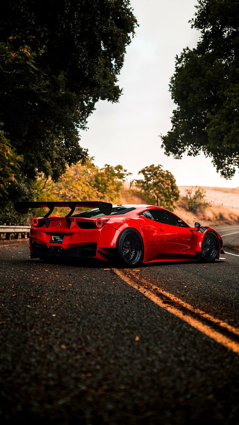 458 GT3, ferrari, 458, red, car, hypercar, supercar, sports, america, gt, HD phone wallpaper