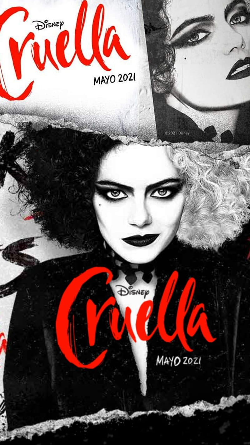 Cruella de Vil, emma stone, HD phone wallpaper