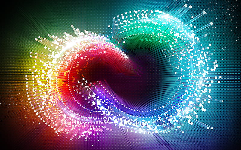 infinity sign, 3D art, colorful cloud, creative, abstract 3D cloud, infinity, cloud, HD wallpaper