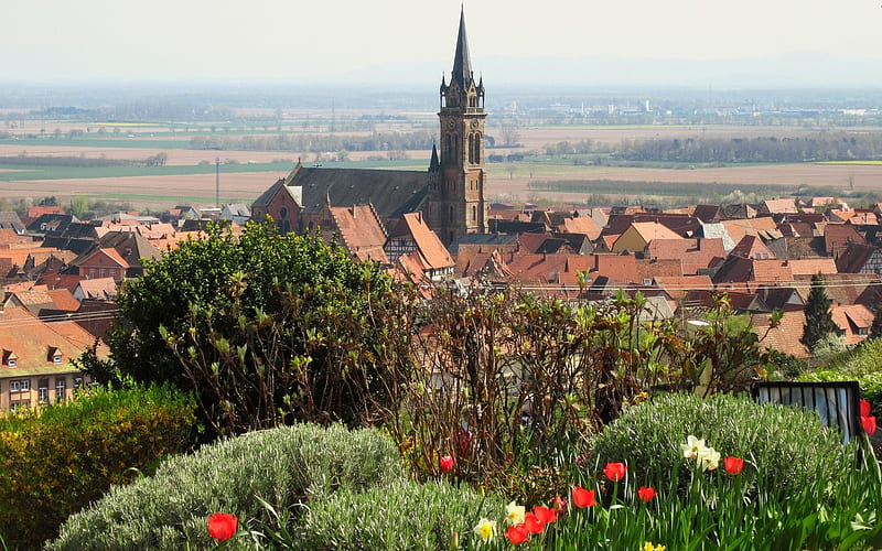 Alsace, France, France, village, Europe, Alsace, HD wallpaper