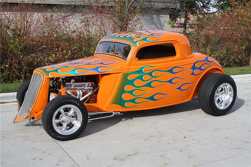 1933 Ford Hot Rod Coupe, classic, ford, vintage, hot rod coupe, HD wallpaper