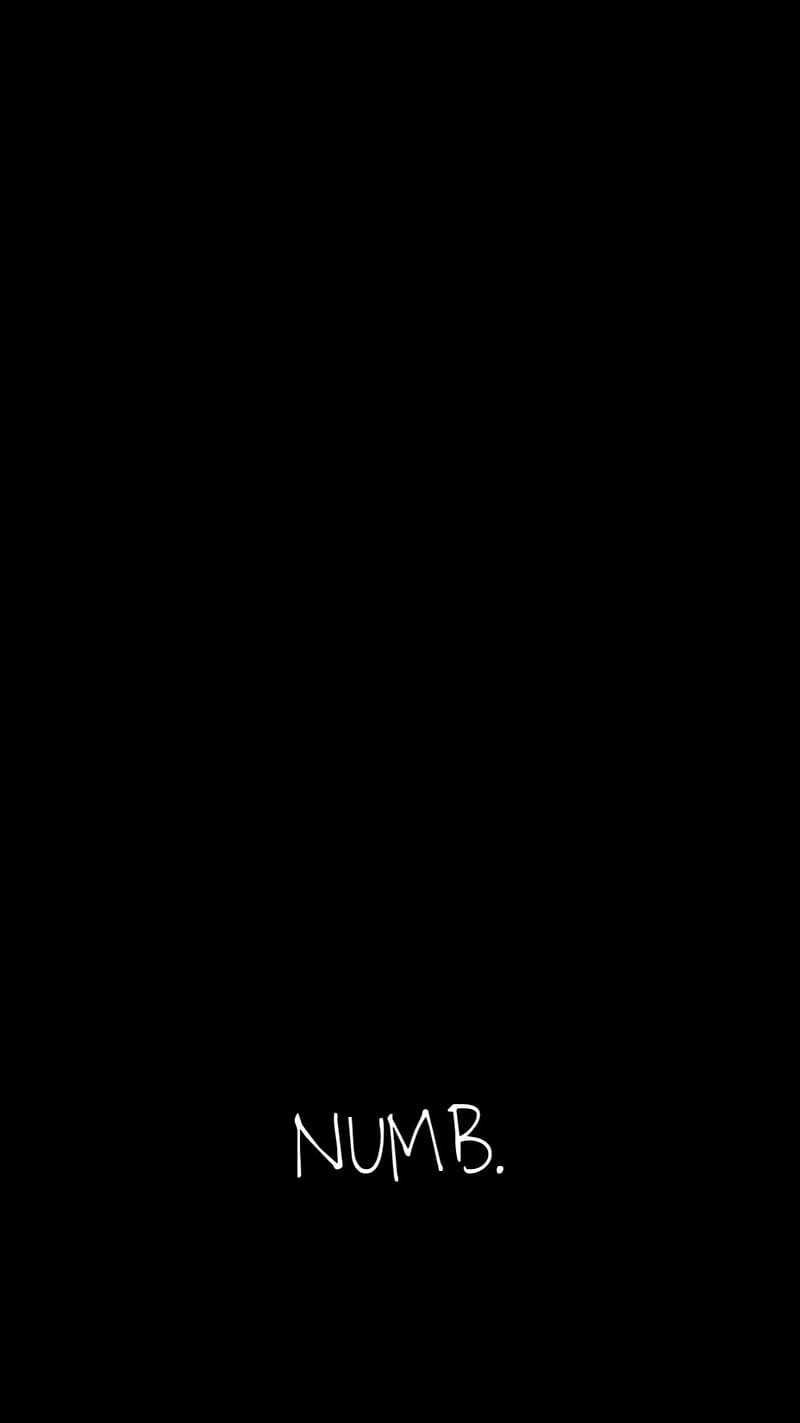 Numb, black, sad, simple, HD phone wallpaper | Peakpx