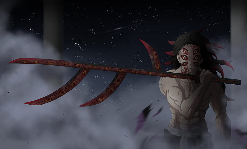 Anime, Demon Slayer: Kimetsu no Yaiba, Kokushibo (Demon Slayer), HD wallpaper