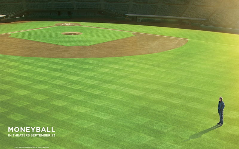 moneyball, pitch, baseball, field, HD wallpaper