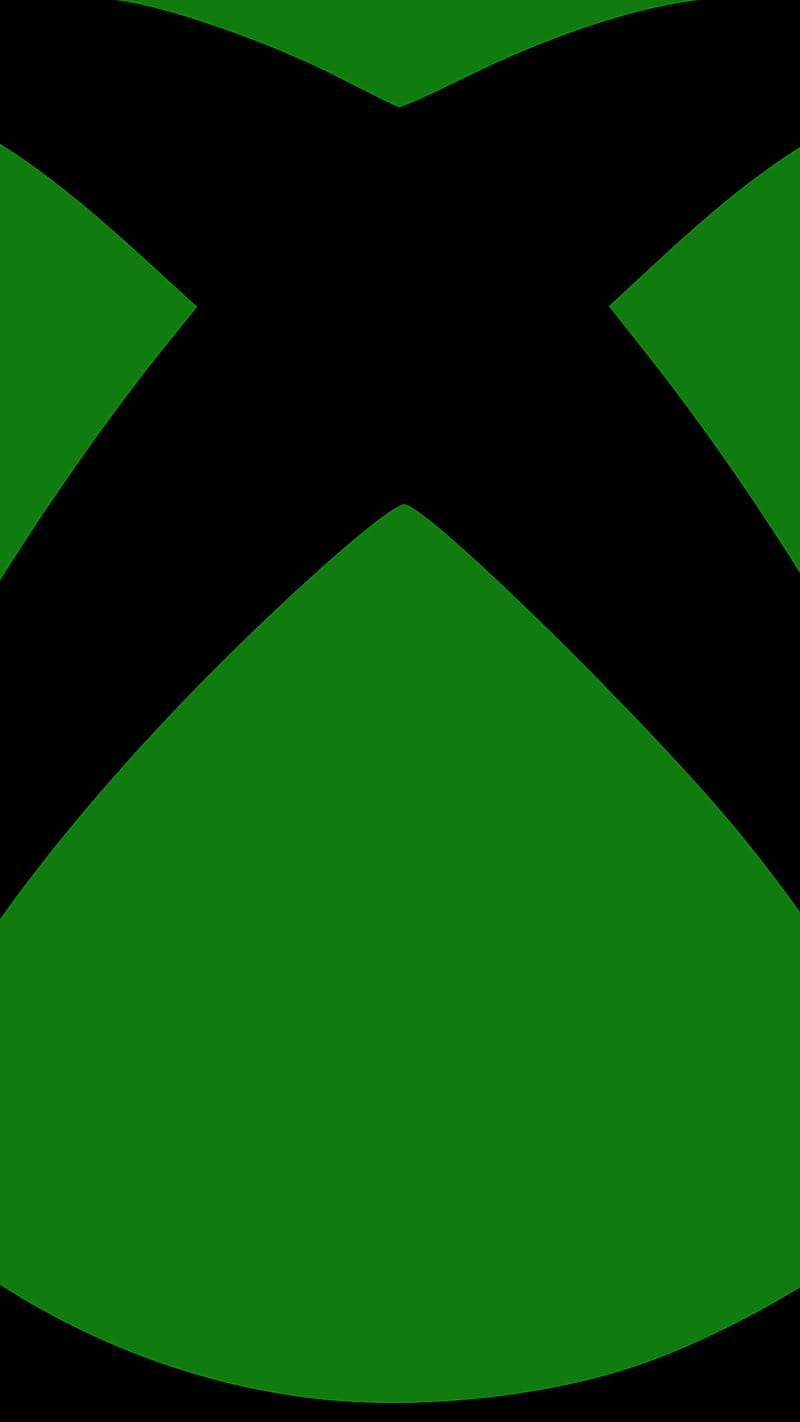 Giant Xbox Logo, black, gigant xbox logo, green, green xbox logo, symbol, HD phone wallpaper