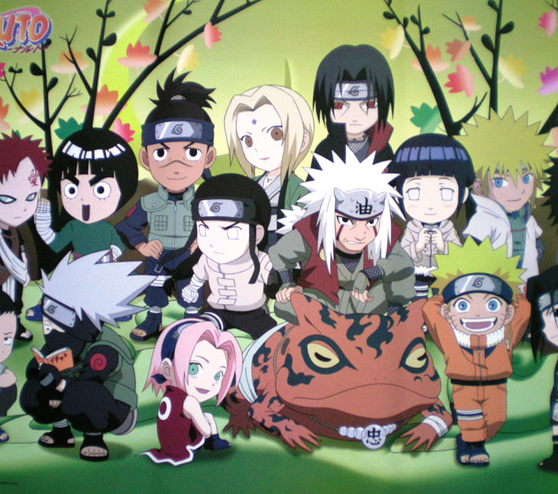 Naruto and friends, anime, naruto, HD wallpaper