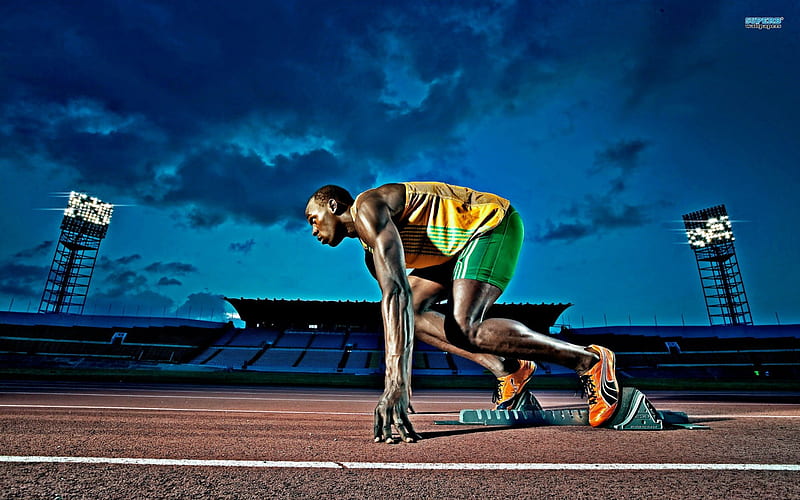 Usain Bolt fast, faster, the fastest., track, speed, olympics, runner, usain bolt , fast, HD wallpaper