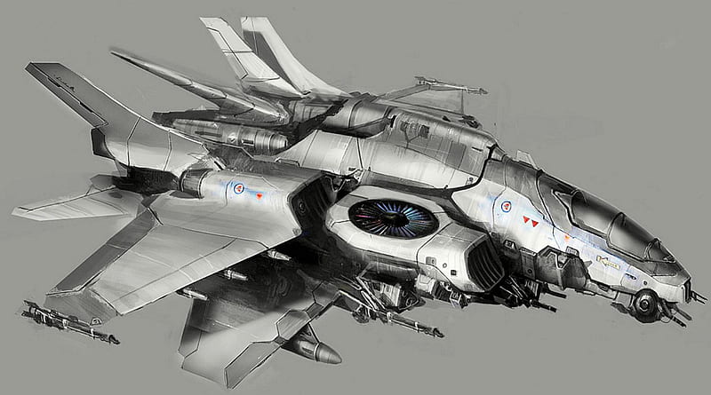 Concept Craft, plane, craft, fighter, space, air, Concept, HD wallpaper
