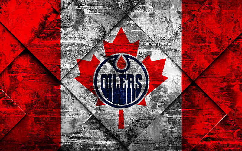 Edmonton Oilers Logo Wallpaper Grunge