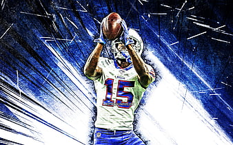 Stefon Diggs, grunge art, Buffalo Bills, american football, NFL, Stefon  Marsean Diggs, HD wallpaper