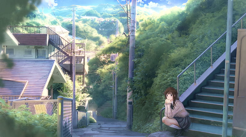 Anime, Amagami, Girl, Rihoko Sakurai, HD wallpaper