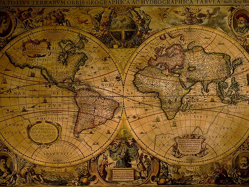 ANCIENT WORLD MAP, world, ancient, map, HD wallpaper