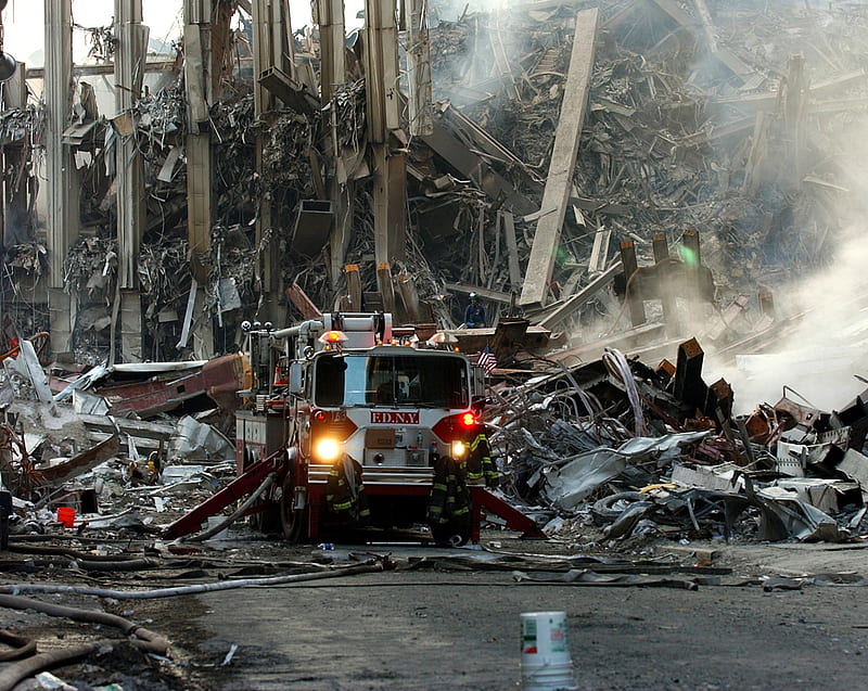 New York Firefighters On 911, nyfd, september 11, 911, new york forefighters, september 11 2001, HD wallpaper