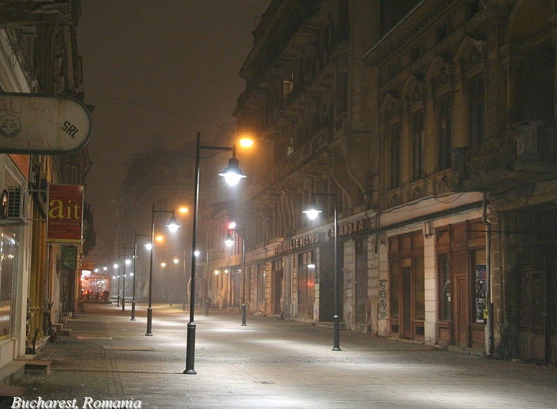 Bucharest city at night, Romania capital streets, Europe, architecture, bucharest , bucuresti poze, romania capital city, romanians, rumania, roumanie, poze bucuresti, HD wallpaper