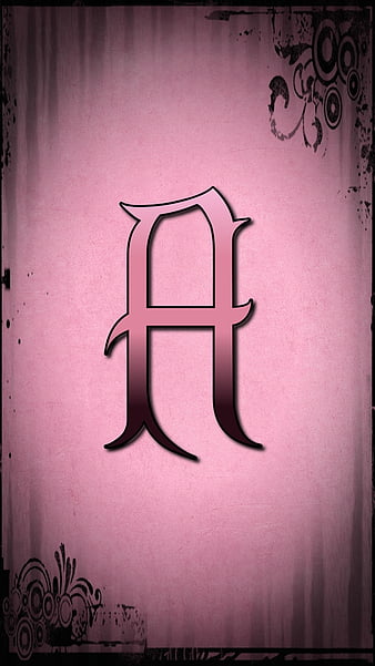 Pink A, alphabet, black, cute, desenho, gray, letters, pretty, HD phone  wallpaper | Peakpx