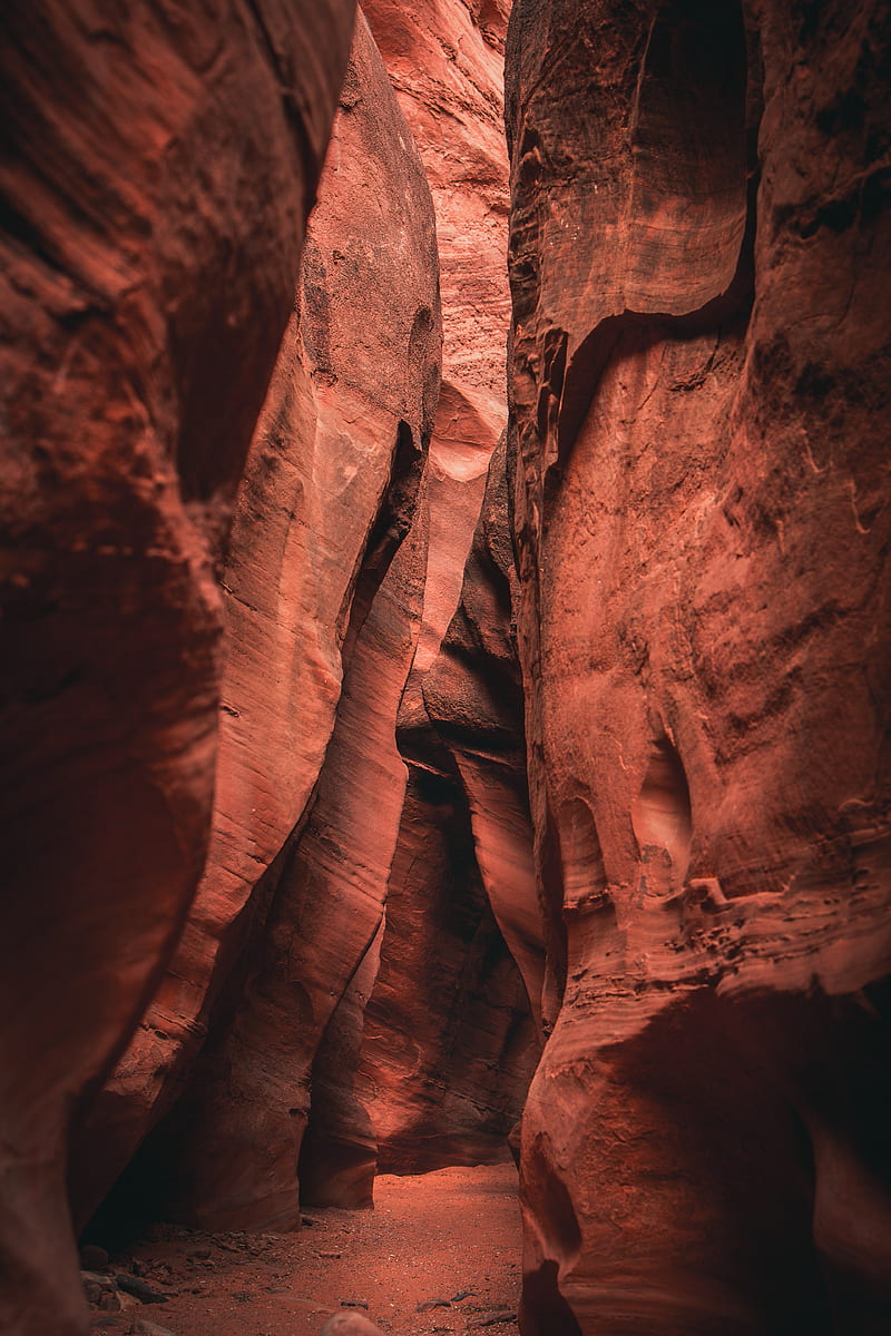 gorge, cave, rocks, stone, HD phone wallpaper