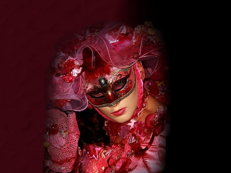 Venetian Carnival, colorful, the WOW factor, vivid, bold, women are special, Virtual Paper Dolls, etheral women, vibrant, color on black, bright, womens wardrobe, masking you to join, album, female trendsetters, HD wallpaper